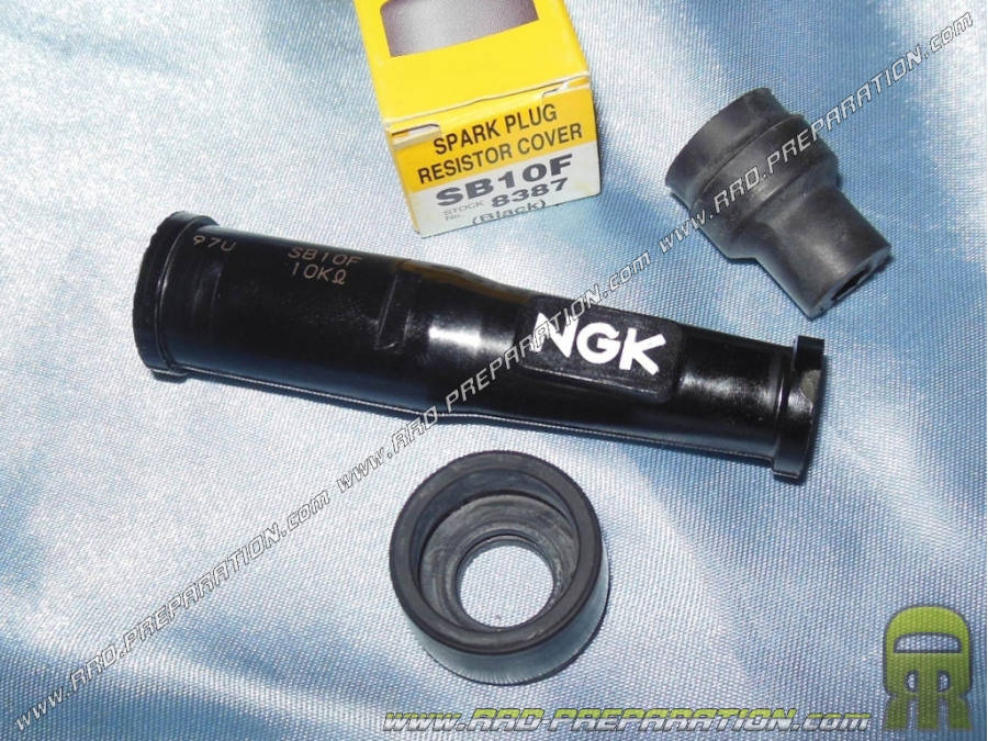 Anti-parasite NGK SB10F résistance 10kΩ pour bougie sans olive (modèle droit)
