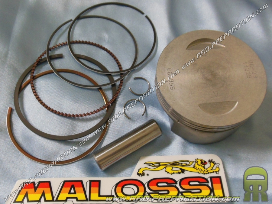 Pistón 3 segmentos MALOSSI by VERTEX Ø67mm eje 13mm para kit 166cc MALOSSI en moto 125cc 4 tiempos