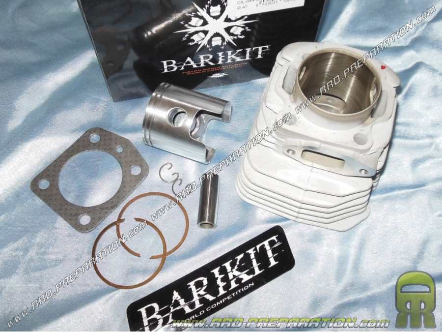 Kit 75cc Ø47mm BARIKIT aluminium air pour MBK 88, AV44... / motobecane av7 (carré)