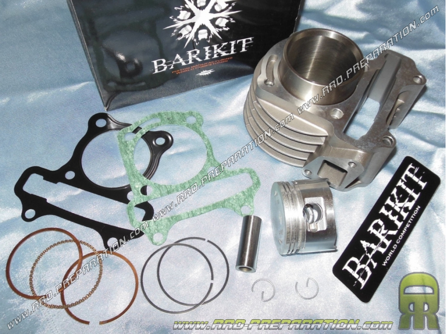 Kit 75cc Ø47mm BARIKIT aluminium sans culasse pour KYMCO AGILITY, PEUGEOT V-CLIC..., scooter chinois 4 temps