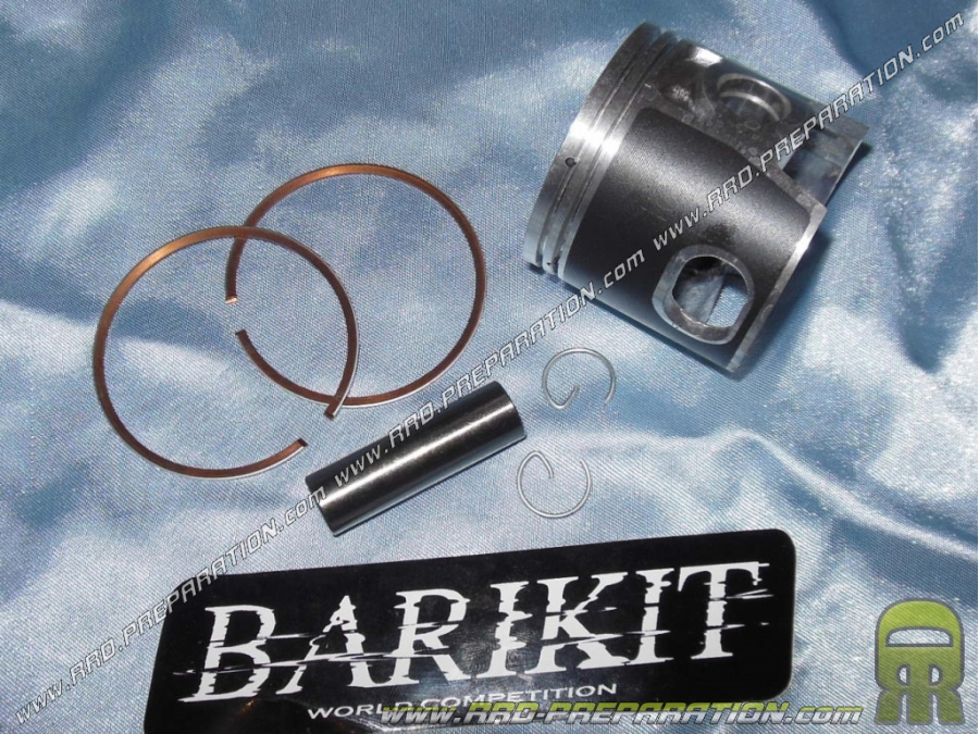 Piston bi-segment BARIKIT Ø50mm pour kit fonte BIG BORE sur moteur DERBI euro 1 & 2