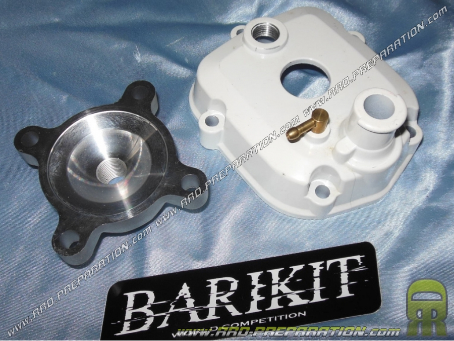 Cylinder head with stud supplements for kit BARIKIT BIG BORON 80cc Ø50mm cast iron on DERBI euro 3