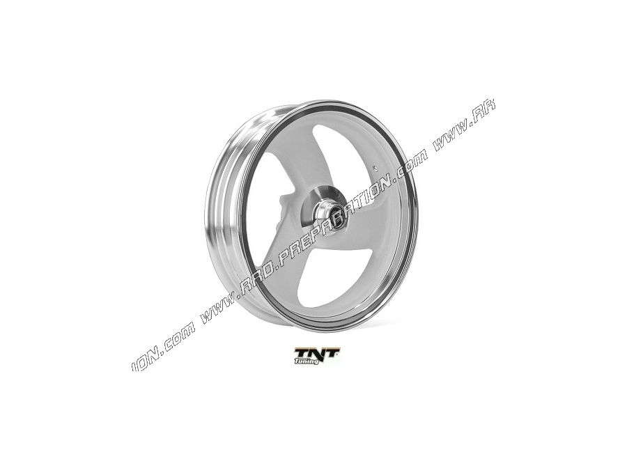 Rim before TNT Tuning aluminium 13 inches fixing 4 holes white color with chrome side for Booster rocket