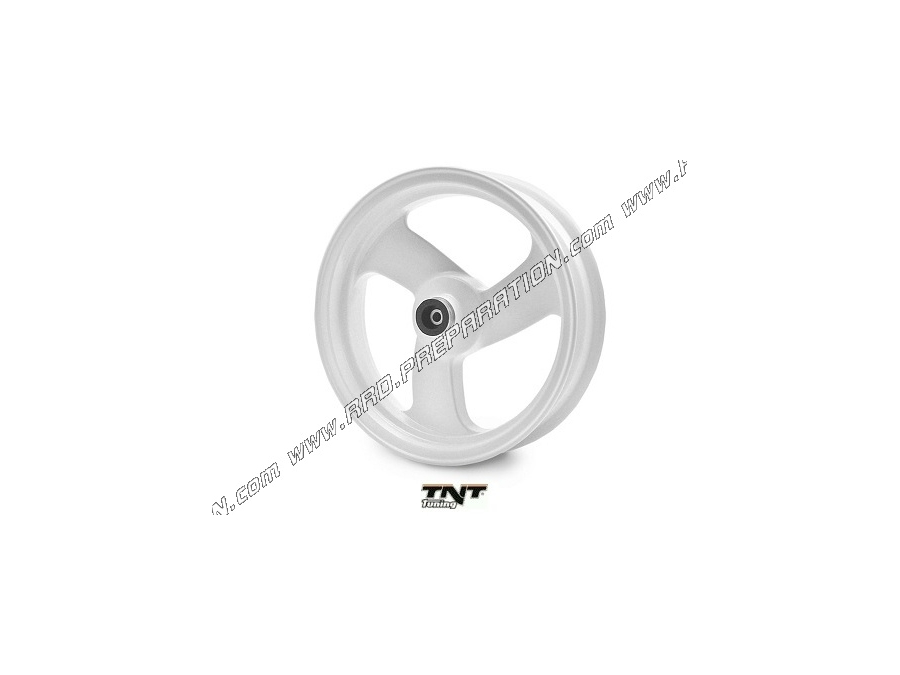 Jante avant TNT Tuning aluminium 13 pouces fixation 4 trous couleur blanche pour Booster