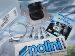Pipe d'admission POLINI Evolution orientable carburateur 23 a 24mm (fixation Ø28,5mm) mécaboite moteur DERBI et AM6