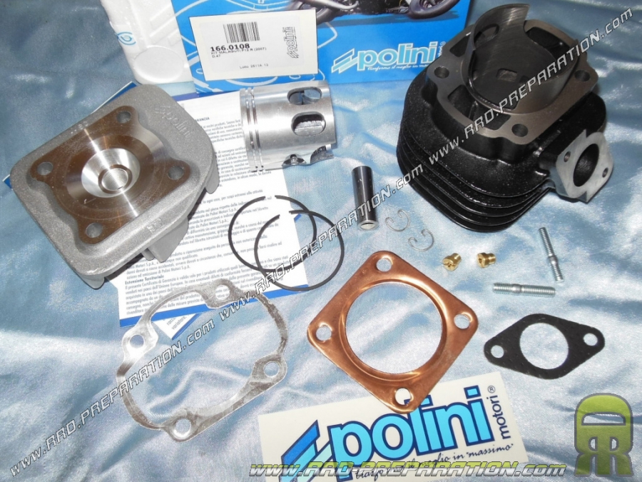 Kit 70cc Ø47,6mm (axe de 12mm) POLINI Sport bi-segment fonte pour KEEWAY, CPI,...