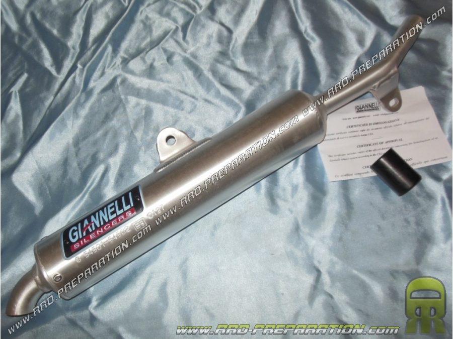 Silencieux seul d'échappement GIANNELLI aluminium pour YAMAHA DTR moteur 4BL 1999 à 20041 125cc