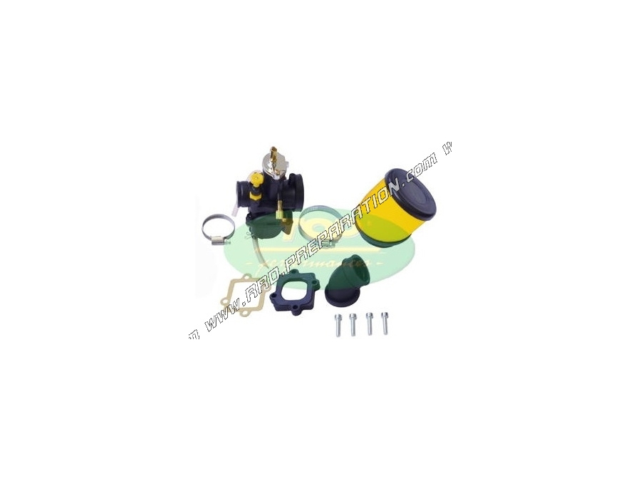 Kit completo de carburacion TPR hyper racing OKO 28 para scooter horizontal Minarelli