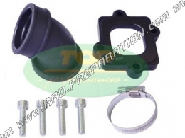 Pipe d'admission TPR orientable carburateur OKO 28 minarelli horizontal (nitro, aerox)