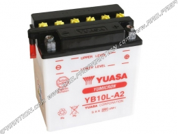 Batería YUASA YB10L-A2 12v (ácido con mantenimiento) para moto, mécaboite, scooters...