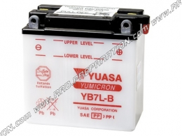 Batterie YUASA YB7L-B 12v (acide avec entretien) pour moto, mécaboite, scooters...