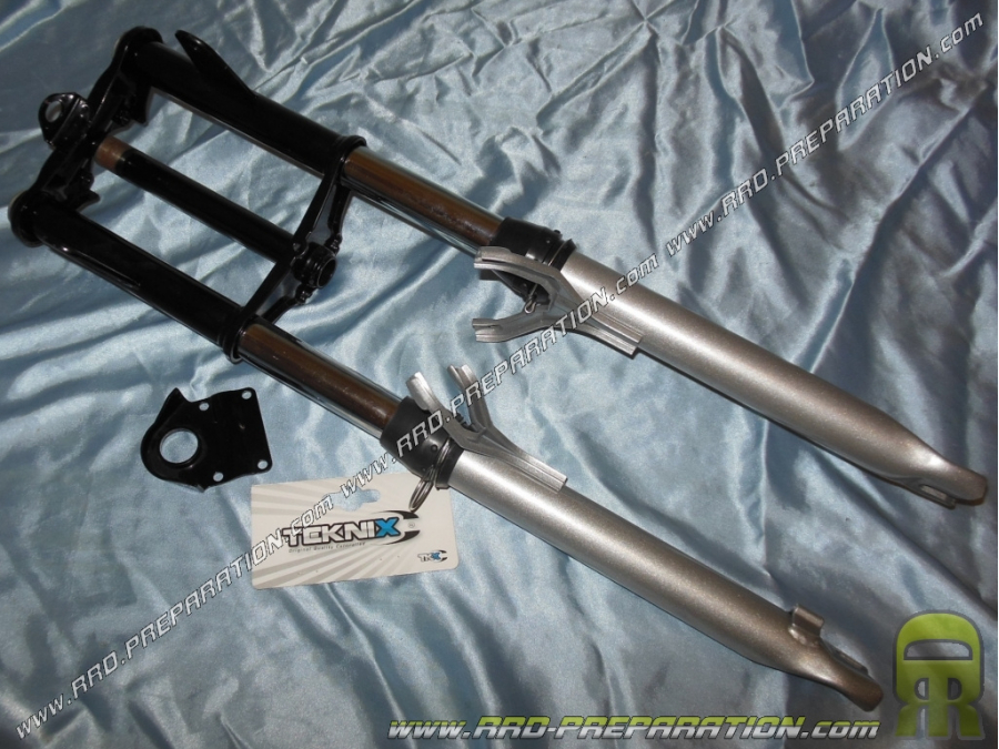 TEKNIX chrome / black fork for MBK 51 SWING, MAGNUM, HARD ROCK, PASSION... TEKNIX chrome / black fork for MBK 51 SWING, MAGNUM, HARD ROCK, PASSION...