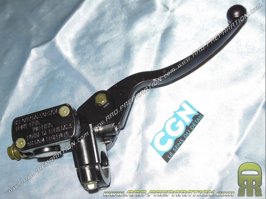 Master right braking cylinder with black lever CGN universal assembly (mécaboite, motor bike, scooter…)