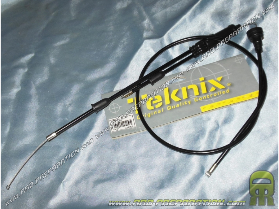 Câble d’accélérateur / gaz TEKNIX D6 avec gaine pour PEUGEOT XP6 & MOTORHISPANIA RYZ 50cc