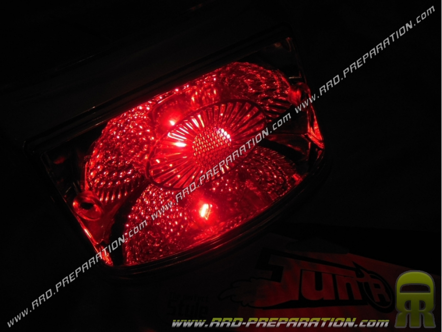 Rear light for booster rocket MBK spirit and YAMAHA bw' S after 2004 standard transparency TUN' R lexus