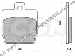 Pastillas de freno delanteras y traseras DOPPLER para MBK Stunt, Nitro y YAMAHA Aerox, Slider