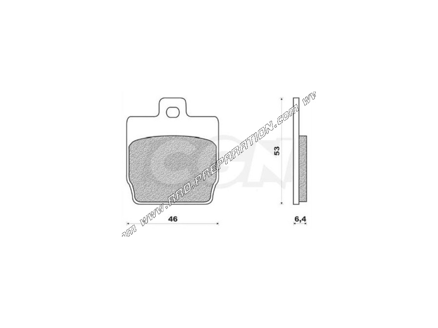 Front and rear DOPPLER brake pads for MBK Stunt, Nitro & YAMAHA Aerox, Slider