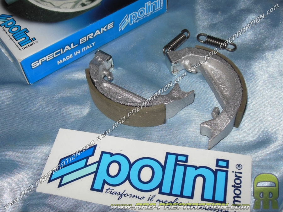 Mâchoires de freins avant ou arrière Ø80mm par épaisseur 20mm POLINI pour PEUGEOT 103 / MBK 51 / MOTOBECANE AV10 / AV7