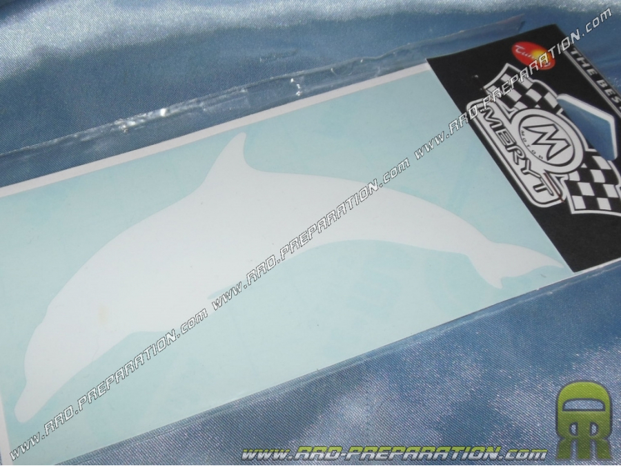 Pegatina MERYT Delfín blanco 16 X 7.5cm