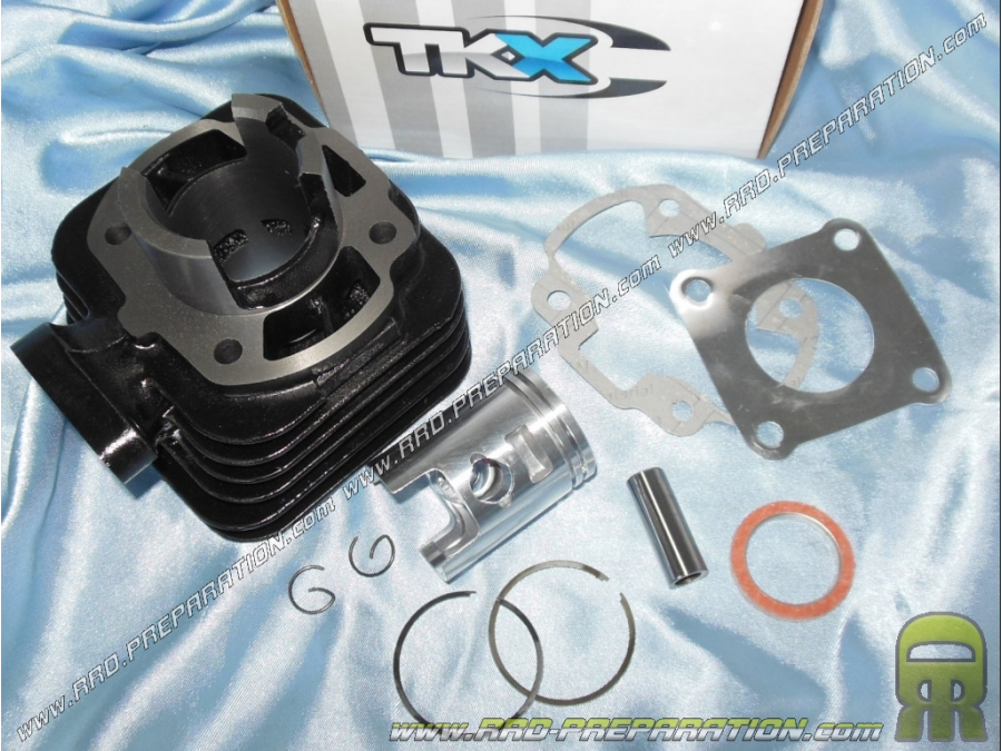 Cilindro / pistón 50cc sin culata Ø40mm TEKNIX hierro fundido para scooter SYM Euro Jet