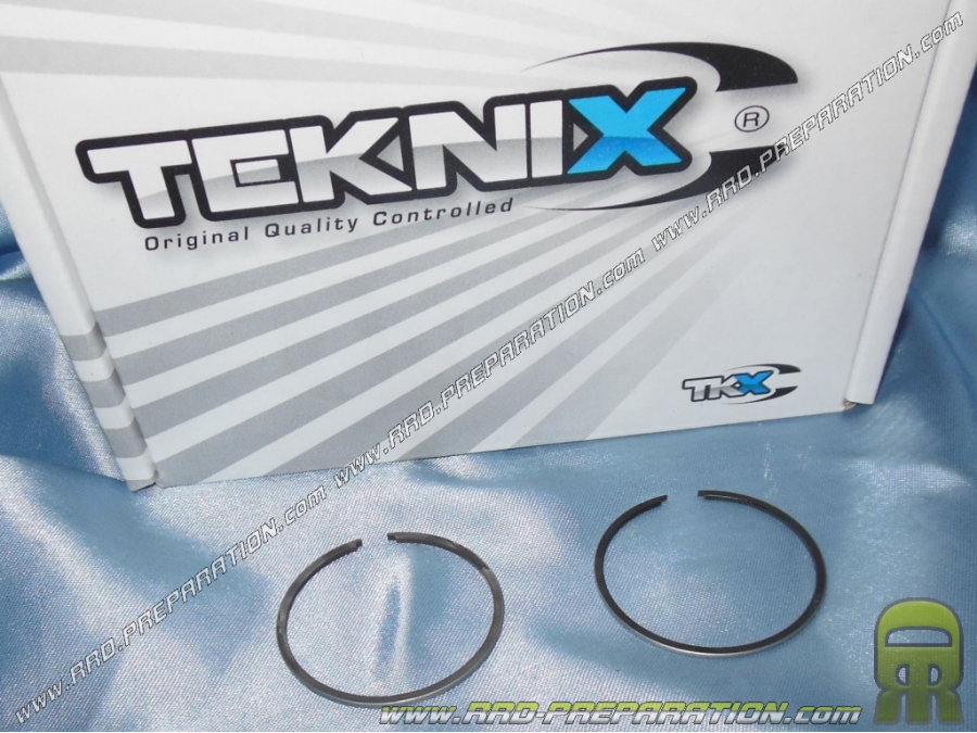 Set of 2 chrome segments Ø40X1,5mm for high engine TEKNIX Cast iron on scooter SYM Euro Jet
