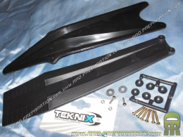 Reinforcement of guard mud before and back out of black plastic TEKNIX motor bike super motorcyclist, cross-country race, enduro