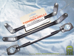 TOMMASELLI barra de refuerzo para manillar de cross, enduro, super-biker longitud 23cm (230mm) negro y fijación aluminio cromado