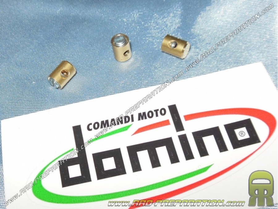 Serre-câble à visser Ø5,5 X L.8mm DOMINO pour décompresseur, starter & accélérateur (vis tête entrante)
