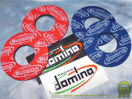 Set of 2 trimmings of handle/foam DOMINO rings red, blue or yellow with the choices