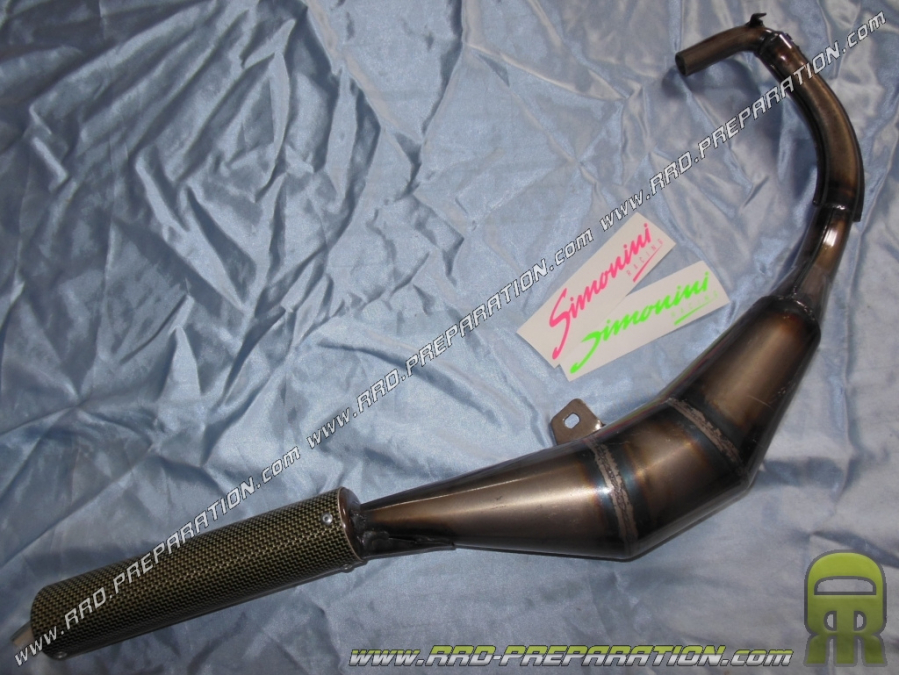 Muffler SIMONINI quiet Racing carbon for MALAGUTI FIFTY SIGNAL, FULL, CX, MORINI G30…