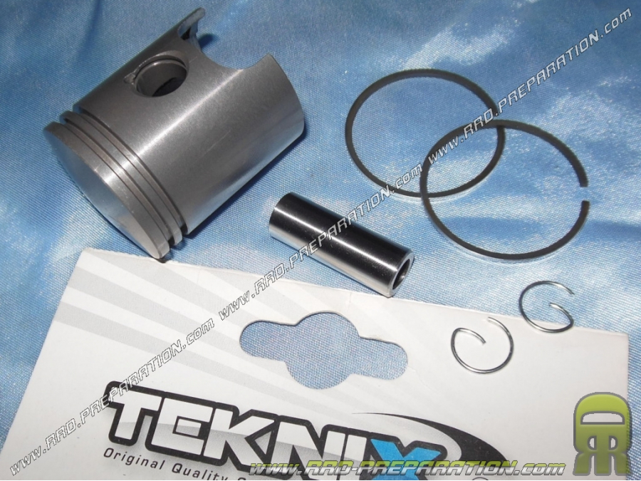 Piston bi segment TEKNIX Ø40mm axe 12mm pour kit 50cc aluminium sur KEEWAY, CPI,...