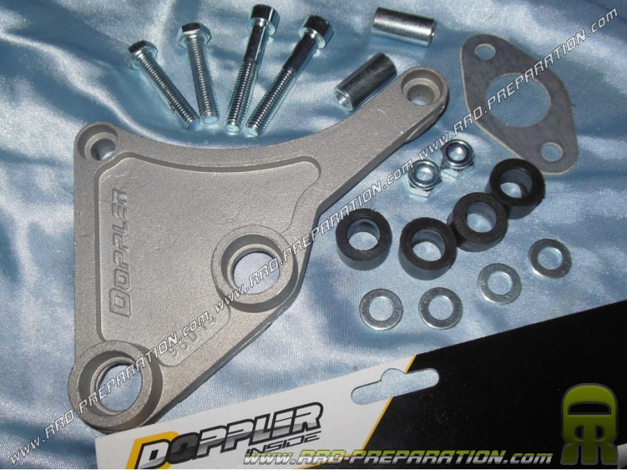 Kit de fixation complet pour pot d'échappement DOPPLER S3R sur Peugeot LUDIX, SPEEDFIGHT 3, NEW VIVACITY, JET FORCE...