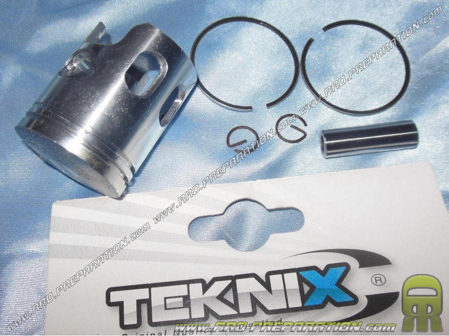 Piston bi-segments Ø40mm pour kit TEKNIX, CGN fonte 50cc sur scooter minarelli horizontal liquide (nitro, aerox...)