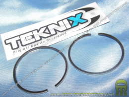 Jeu de 2 segments Ø40 X 1,5mm pour kit fonte et aluminium TEKNIX, CGN 50cc sur scooter minarelli vertical, horizontal...