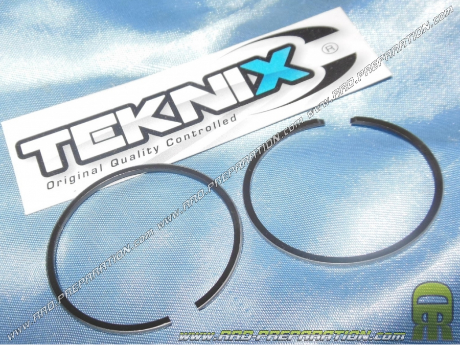 Jeu de 2 segments Ø40 X 1,5mm pour kit fonte et aluminium TEKNIX, CGN 50cc sur scooter minarelli vertical, horizontal...