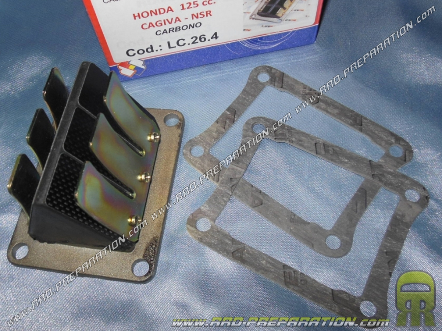 Clapets ITALKIT Compétition lamelles Carbone pour moto HONDA NSR et CAGIVA MITO, FRECCIA C12, 125cc 2 temps