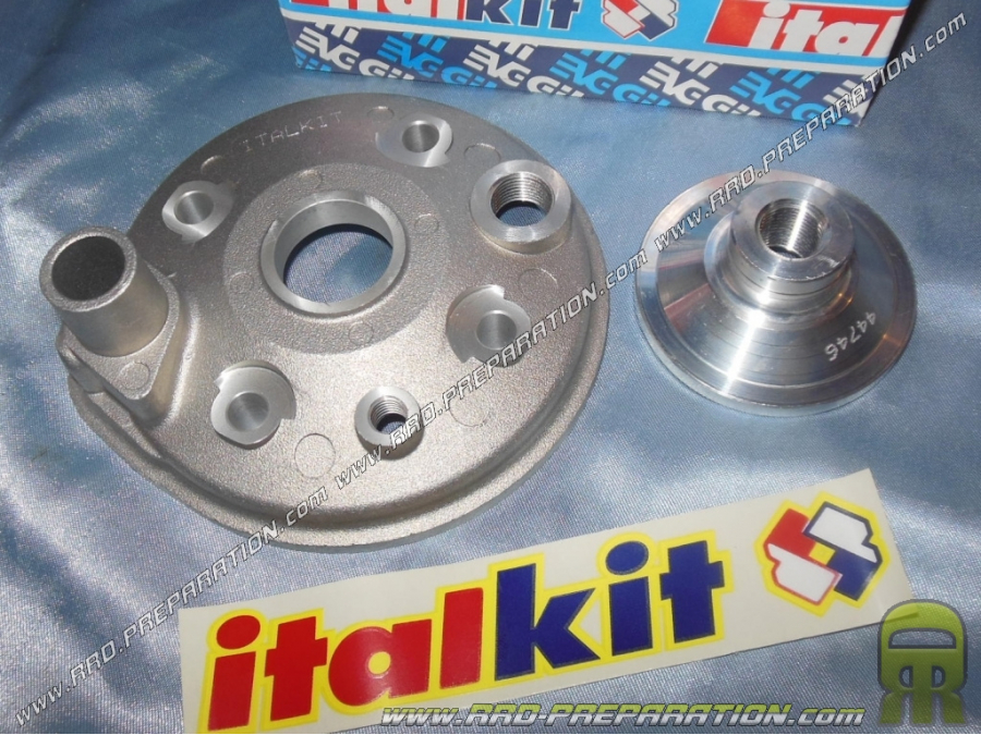 Cylinder head with stud supplements Ø48mm for kit 75cc ITALKIT aluminium with stud on minarelli am6