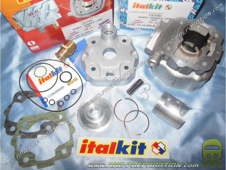 Kit 50cc high engine Ø39.86mm ITALKIT Racing divides into two aluminium DERBI euro 1 & 2