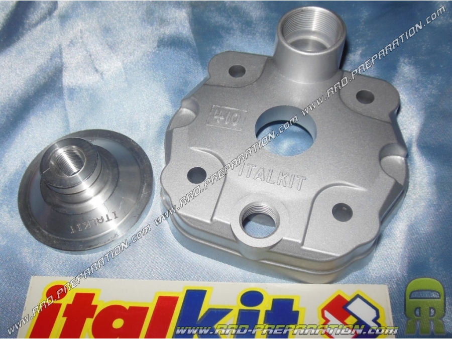 Cylinder head with stud supplements for kit 50cc ITALKIT aluminium DERBI euro 1 & 2