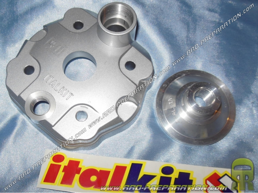 Cylinder head with stud supplements for kit ITALKIT 70cc Ø47,6mm aluminium on DERBI euro 3