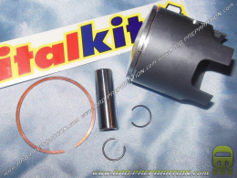 Piston mono segment ITALKIT by VERTEX Ø47,6mm axe 12mm pour kit 70cc ITALKIT aluminium DERBI euro 3