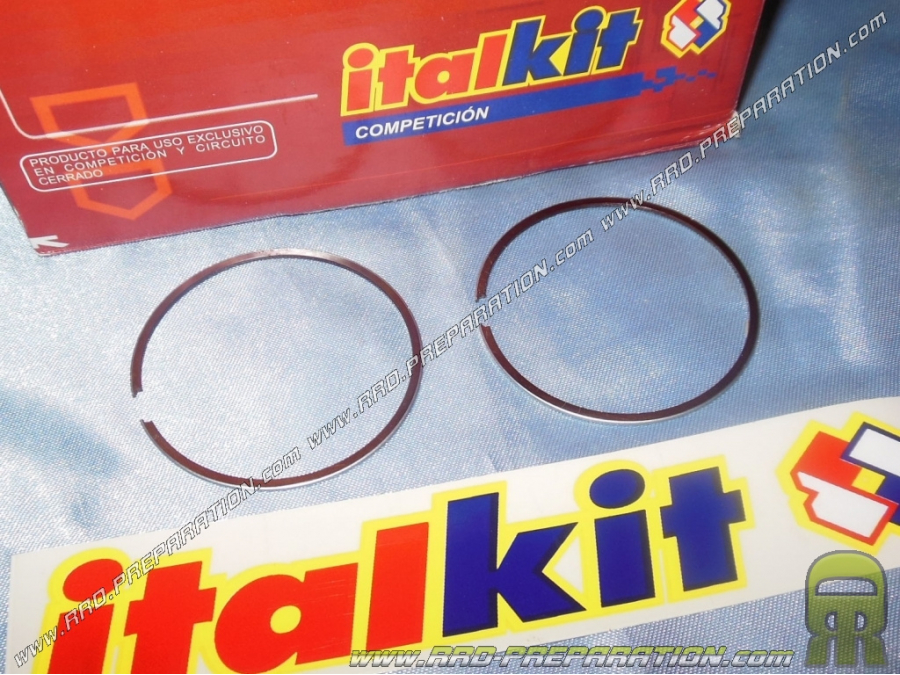 Jeu de 2 segments Ø47 X 1mm pour kit 74cc GILARDONI / ITALKIT sur GILERA GSM, HAK, EAGLET...