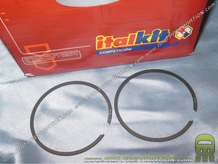 Juego de 2 segmentos de acero Ø56 X 1,2mm para kit ITALKIT 125cc en CAGIVA MITO, PLANET, RAPTOR, FRECCIA, TAMANACO, C10, C12...