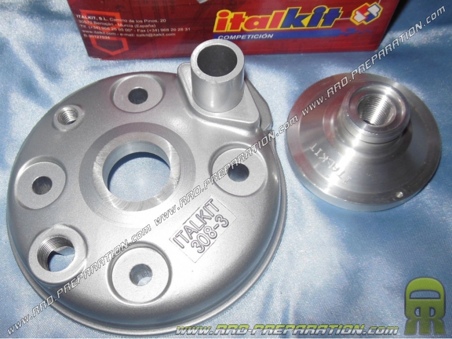 Culata completa Ø48mm para kit y pack 80cc ITALKIT Racing aluminio en minarelli am6