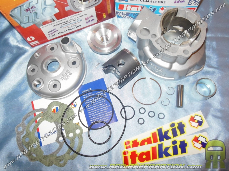 Kit 80cc ITALKIT Racing aluminio Ø48mm (carrera especial 44mm) para minarelli am6