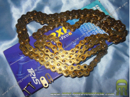 Ancho de cadena reforzado 420 IRIS RXP Gold para moto, mécaboite 50cc, ... talla 134 eslabones