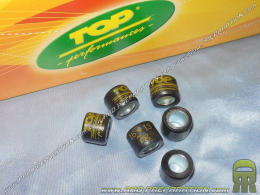 Set of 6 rollers TOP PERFORMANCES in Ø16X13mm weight choices