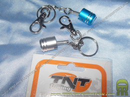 Porte clef piston TNT Tuning chromé ou bleu
