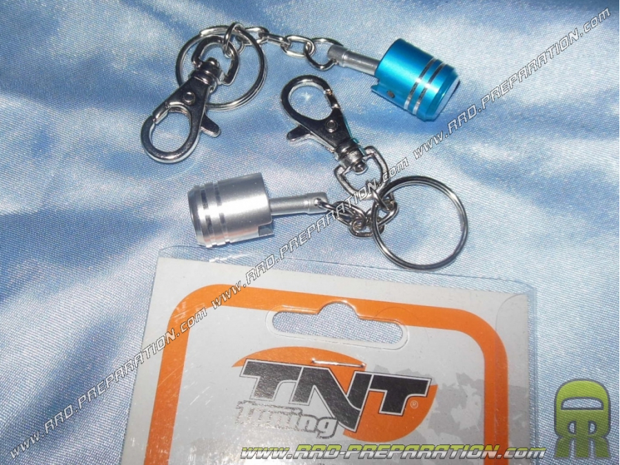 Key Chains piston TNT Tuning chrome or blue
