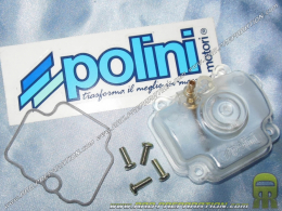 Depósito transparente con tornillo y junta para carburador POLINI CP